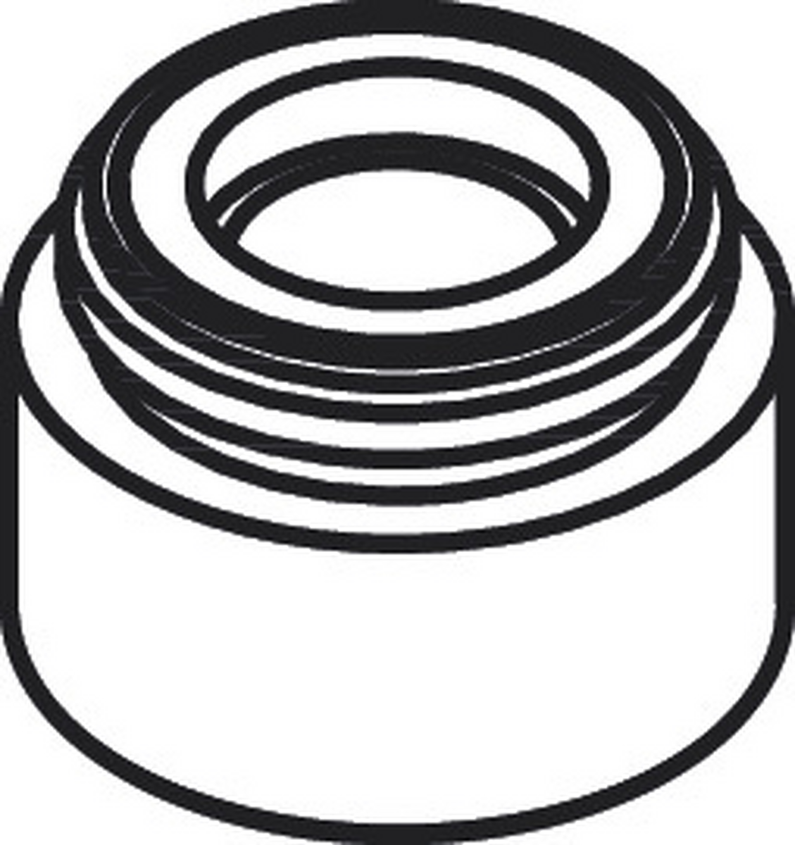 Bild von HANSGROHE Luftsprudler M18x1 (5 l/min) #95387340 - Brushed Black Chrome