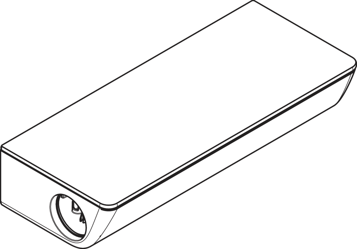 Bild von HANSGROHE AP-Haube #98477400 - Weiß/Chrom