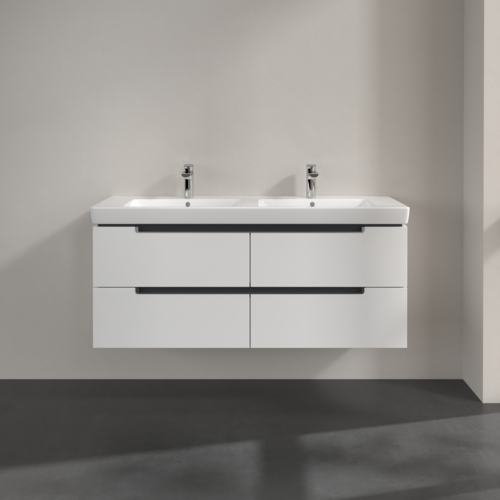 Bild von VILLEROY BOCH Subway 2.0 Waschbeckenunterschrank, 4 Auszüge, 1287 x 520 x 449 mm, Glossy White #A69910DH