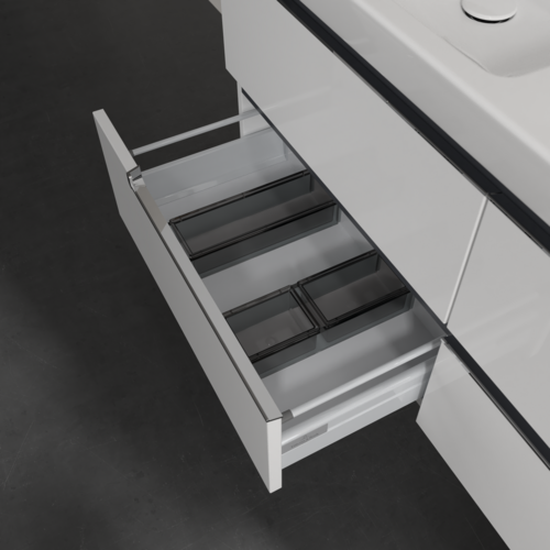 Bild von VILLEROY BOCH Subway 2.0 Waschbeckenunterschrank, 4 Auszüge, 1287 x 520 x 449 mm, Glossy White #A69910DH