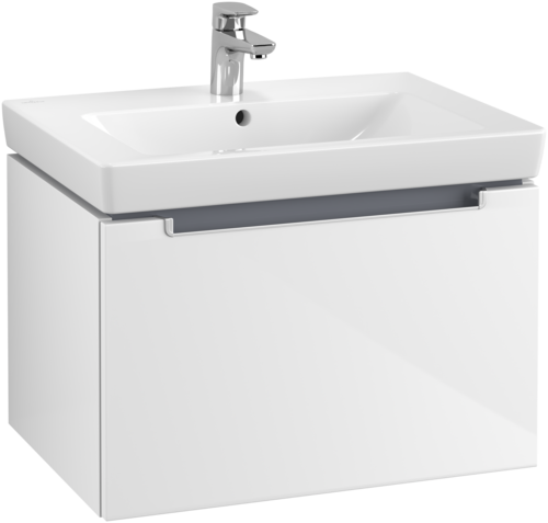 Bild von VILLEROY BOCH Subway 2.0 Waschbeckenunterschrank, 1 Auszug, 637 x 420 x 454 mm, Glossy White #A68800DH