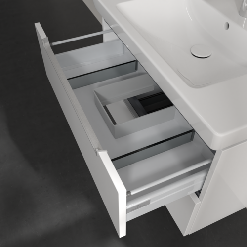 Bild von VILLEROY BOCH Subway 2.0 Waschbeckenunterschrank, 2 Auszüge, 787 x 520 x 449 mm, Glossy White #A69600DH