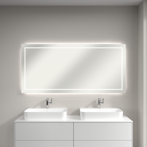 Bild von VILLEROY BOCH Finion Spiegel, mit Beleuchtung, 1600 x 750 x 45 mm #G6101600