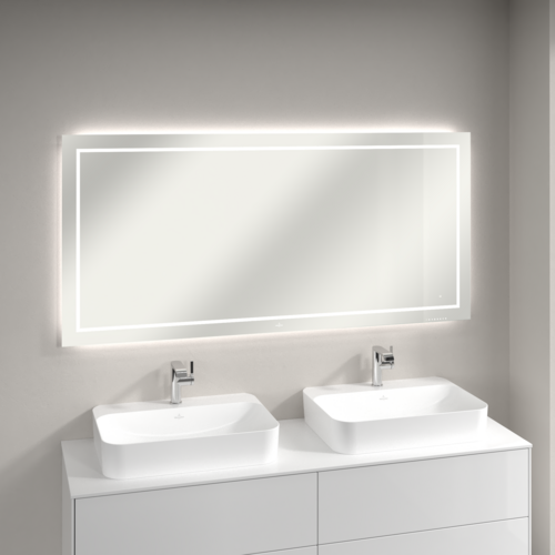 Bild von VILLEROY BOCH Finion Spiegel, mit Beleuchtung, 1600 x 750 x 45 mm #G6101600