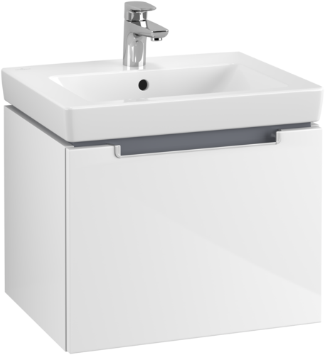 Bild von VILLEROY BOCH Subway 2.0 Waschbeckenunterschrank, 1 Auszug, 537 x 420 x 423 mm, Glossy White #A68600DH