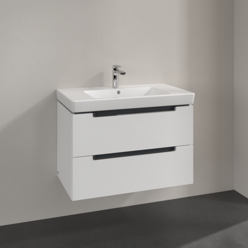 Bild von VILLEROY BOCH Subway 2.0 Waschbeckenunterschrank, 2 Auszüge, 787 x 520 x 449 mm, Glossy White #A69610DH