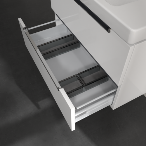Bild von VILLEROY BOCH Subway 2.0 Waschbeckenunterschrank, 2 Auszüge, 787 x 520 x 449 mm, Glossy White #A69610DH