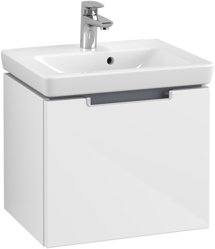 Bild von VILLEROY BOCH Subway 2.0 Waschbeckenunterschrank, 1 Auszug, 485 x 420 x 379 mm, Glossy White #A68500DH