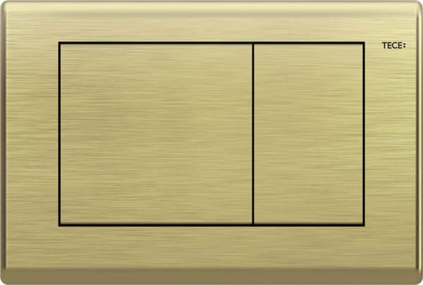 Bild von TECE TECEplanus WC-Betätigungsplatte Altmessing Zweimengentechnik #9240366