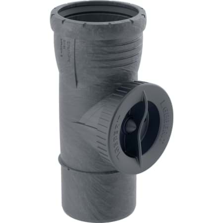 Bild von GEBERIT Silent-Pro Reinigungsstück 90° mit runder Serviceöffnung #393.627.14.1