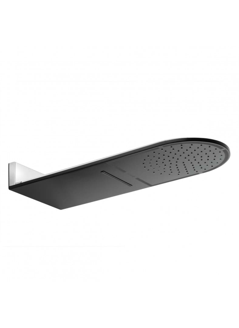 Bild von KLUDI A-QA Kopfbrause DN 15 #6488087-00 - mattschwarz/chrom