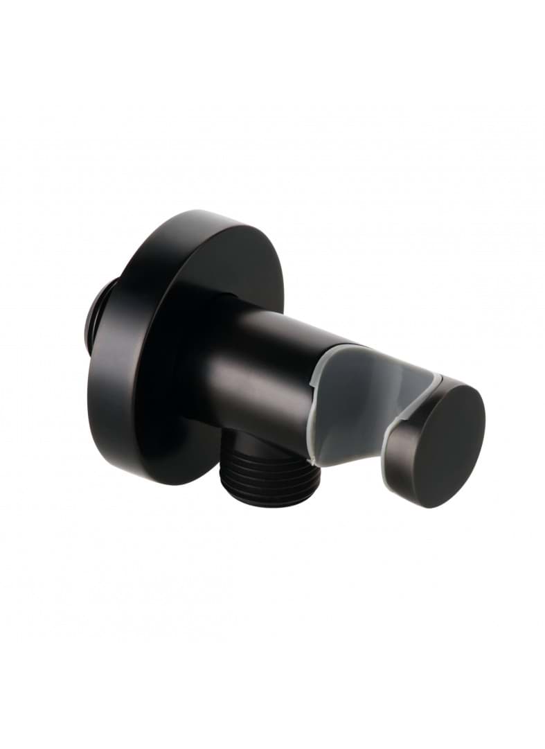 Picture of KLUDI wall supply with shower holder DN 15 #6054739-00 - Matt black