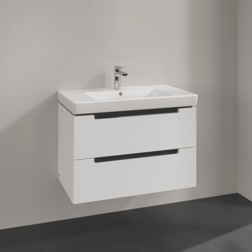 Bild von VILLEROY BOCH Subway 2.0 Waschbeckenunterschrank, 2 Auszüge, 787 x 520 x 449 mm, White Matt A69610MS