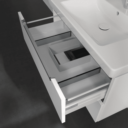 Bild von VILLEROY BOCH Subway 2.0 Waschbeckenunterschrank, 2 Auszüge, 787 x 520 x 449 mm, White Matt A69610MS