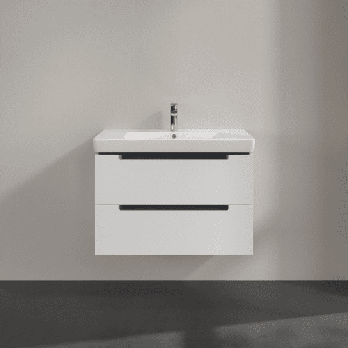 Bild von VILLEROY BOCH Subway 2.0 Waschbeckenunterschrank, 2 Auszüge, 787 x 520 x 449 mm, White Matt A69610MS