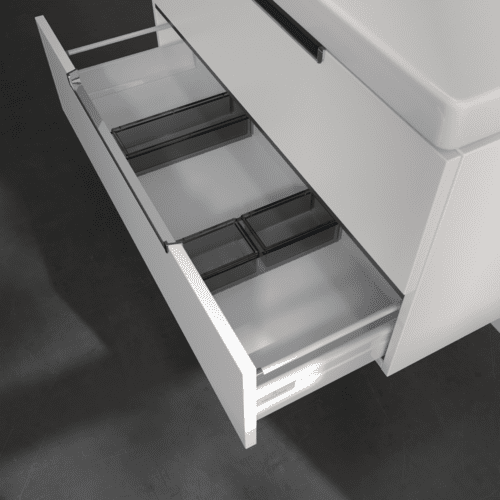 Bild von VILLEROY BOCH Subway 2.0 Waschbeckenunterschrank, 2 Auszüge, 987 x 520 x 449 mm, White Matt A69710MS