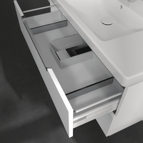 Bild von VILLEROY BOCH Subway 2.0 Waschbeckenunterschrank, 2 Auszüge, 987 x 520 x 449 mm, White Matt A69710MS