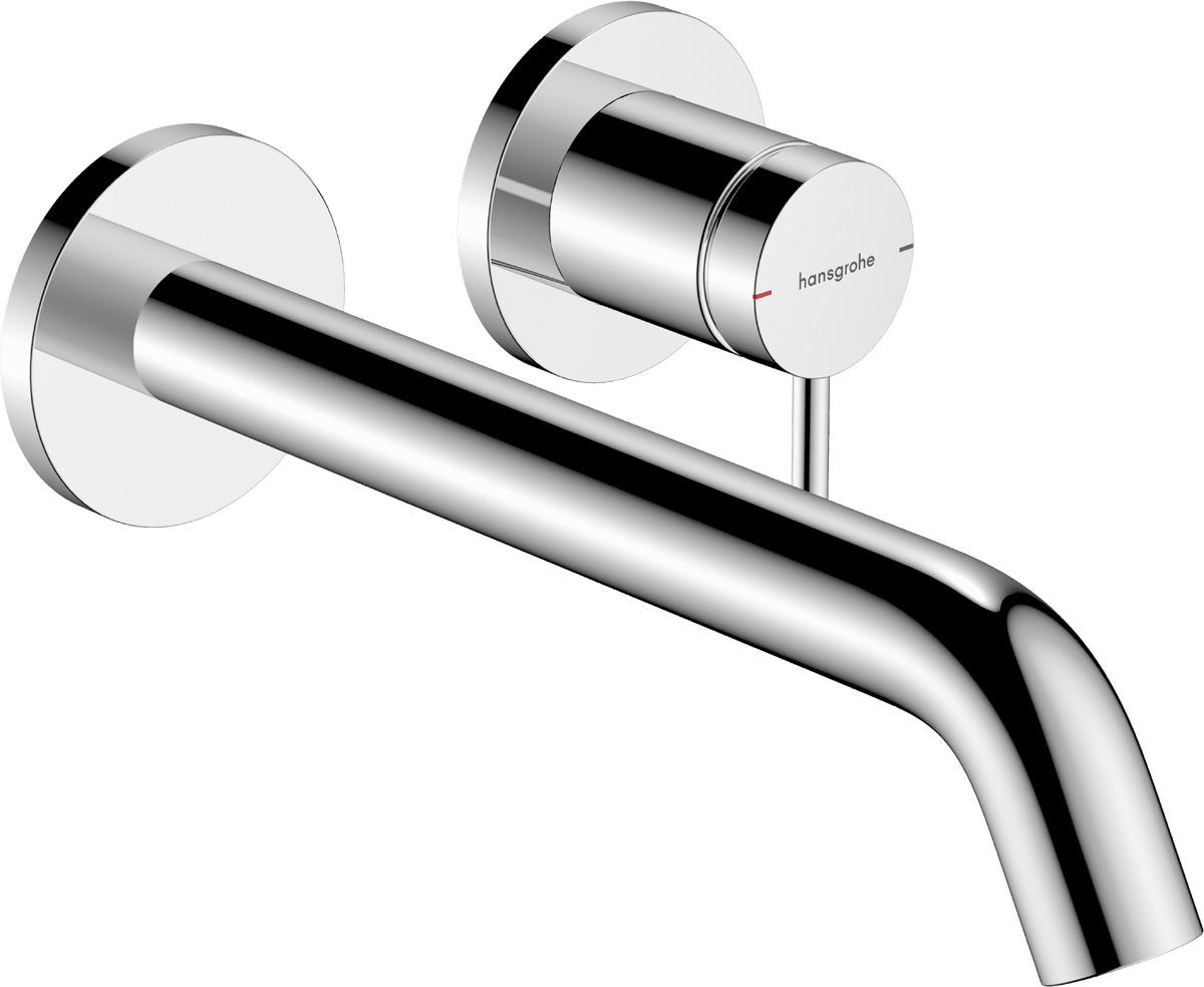 Bild von HANSGROHE Tecturis S Einhebel-Waschtischmischer Unterputz für Wandmontage EcoSmart+ mit Auslauf 22,5 cm Chrom 73351000