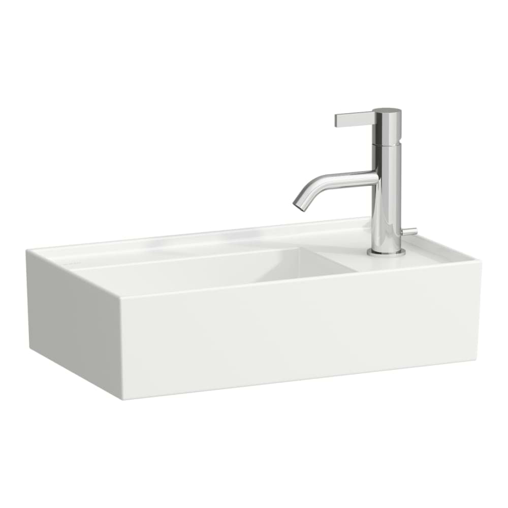 Picture of LAUFEN Kartell LAUFEN Hand-rinse basin, tap ledge right, with concealed drain 460 x 280 x 150 mm #H8153347571111