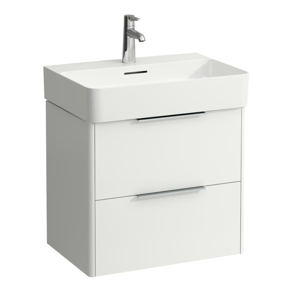 Obrázek LAUFEN BASE Skříňka pod umyvadlo, 2 zásuvky, pro umyvadlo H810283 585 x 390 x 530 mm #H4022521102611 - 261 - Bílá lesklá