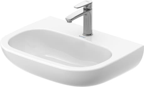 Bild von DURAVIT Waschtisch Med 231160 Design by sieger design #2311600000 - p Farbe 00, Weiß Hochglanz, Anzahl Waschplätze: 1 Mitte, Anzahl Hahnlöcher pro Waschplatz: 1 Mitte 600 x 460 mm