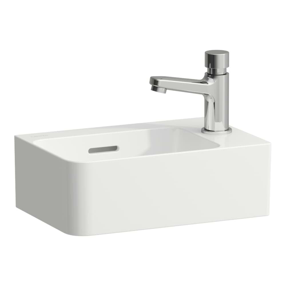 Bild von LAUFEN VAL Handwaschbecken, mit Hahnlochbank rechts 340 x 220 x 115 mm #H8152804001061