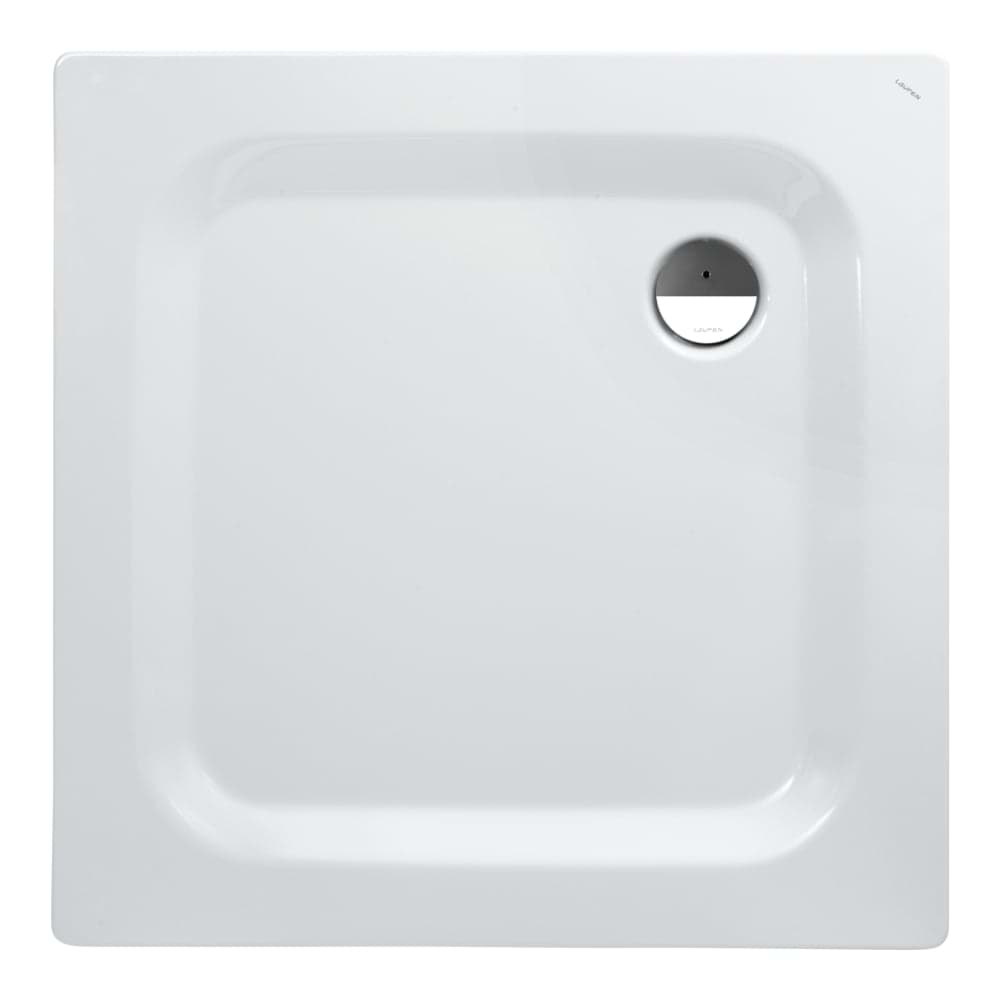 Obrázek LAUFEN PLATINA Ocelová sprchová vanička 1000 x 1000 x 25 mm #H2150046000401 - 600 - Bílá/Antislip