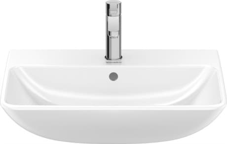 Bild von DURAVIT Waschtisch 233560 Design by Philippe Starck #2335600030 - p Farbe 00, Weiß Hochglanz, Anzahl Waschplätze: 1 Mitte, Anzahl Hahnlöcher pro Waschplatz: 1 Mitte 600 x 460 mm