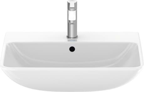 Bild von DURAVIT Waschtisch 233565 Design by Philippe Starck #2335653200 - p Farbe 00, Weiß Hochglanz, Anzahl Waschplätze: 1 Mitte, Anzahl Hahnlöcher pro Waschplatz: 1 Mitte 650 x 490 mm