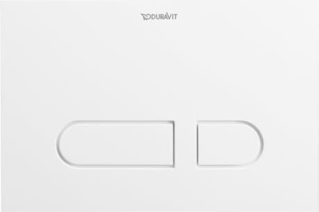 Bild von DURAVIT Betätigungsplatte mechanisch für WC A1 WD5001 Design by Duravit #WD5001341000 - Farbe 00, Weiß 217 x 147 mm