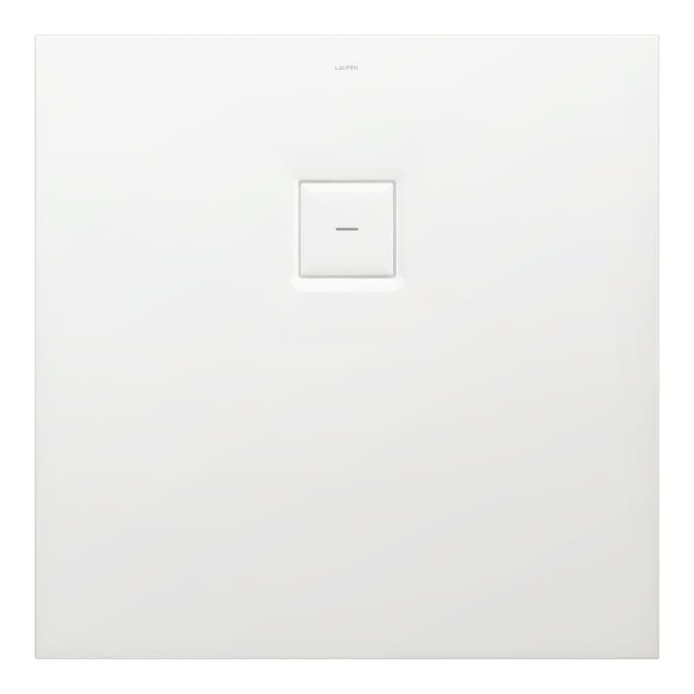 Bild von LAUFEN SOLUTIONS Duschwanne, aus Verbundwerkstoff Marbond, superflach, quadratisch, Ablauf seitlich 900 x 900 x 38 mm #H2154420000001 - 000 - Weiß