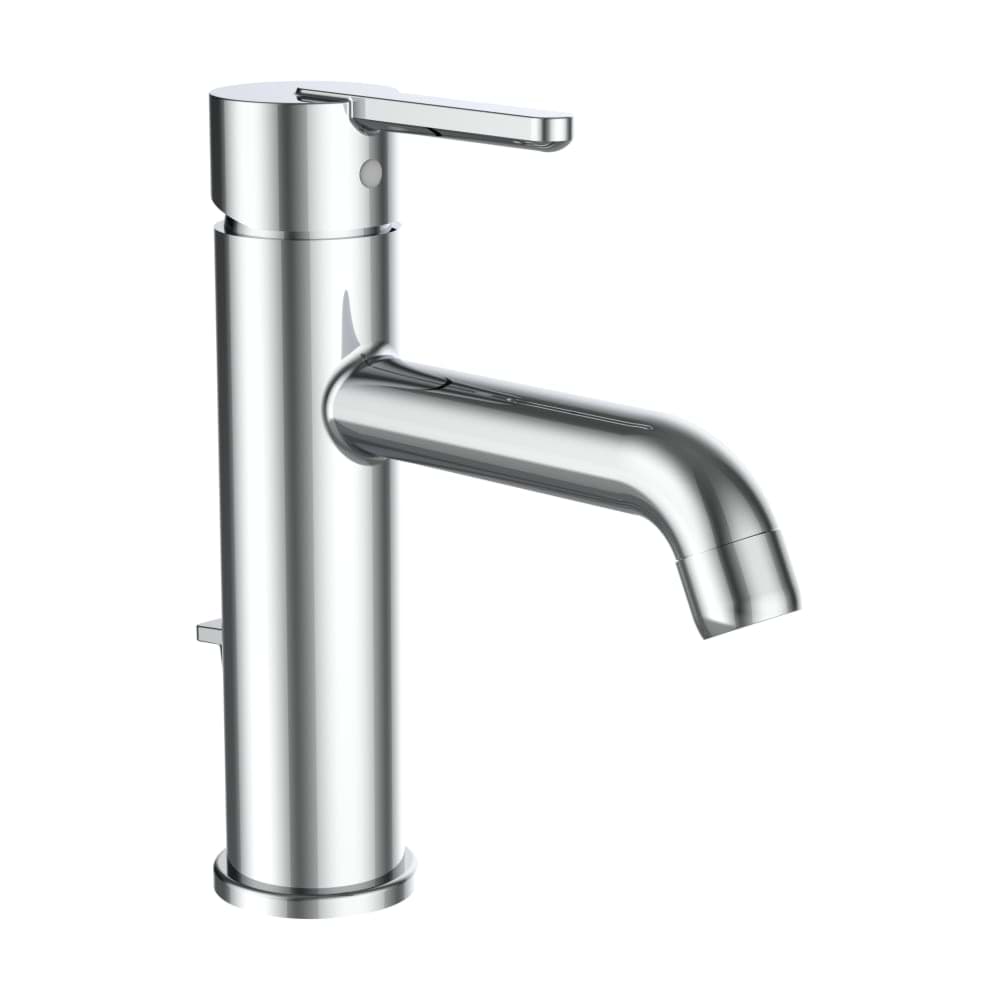 Bild von LAUFEN LUA Einhebel-Waschtischmischer Eco+, Ausladung 135 mm, Festauslauf, Eco+ Funktion mit Ablaufventil 180 x 195 x 75 mm #H3110810041241
