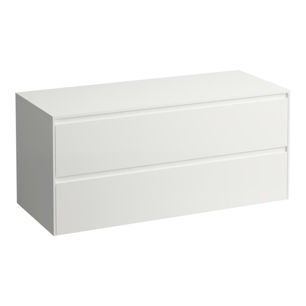Bild von LAUFEN LANI Schubladenelement 1200, 2 Schubladen, ohne Ausschnitt, 12 mm Top 1180 x 495 x 525 mm #H4043301122601 - 260 - Weiß matt