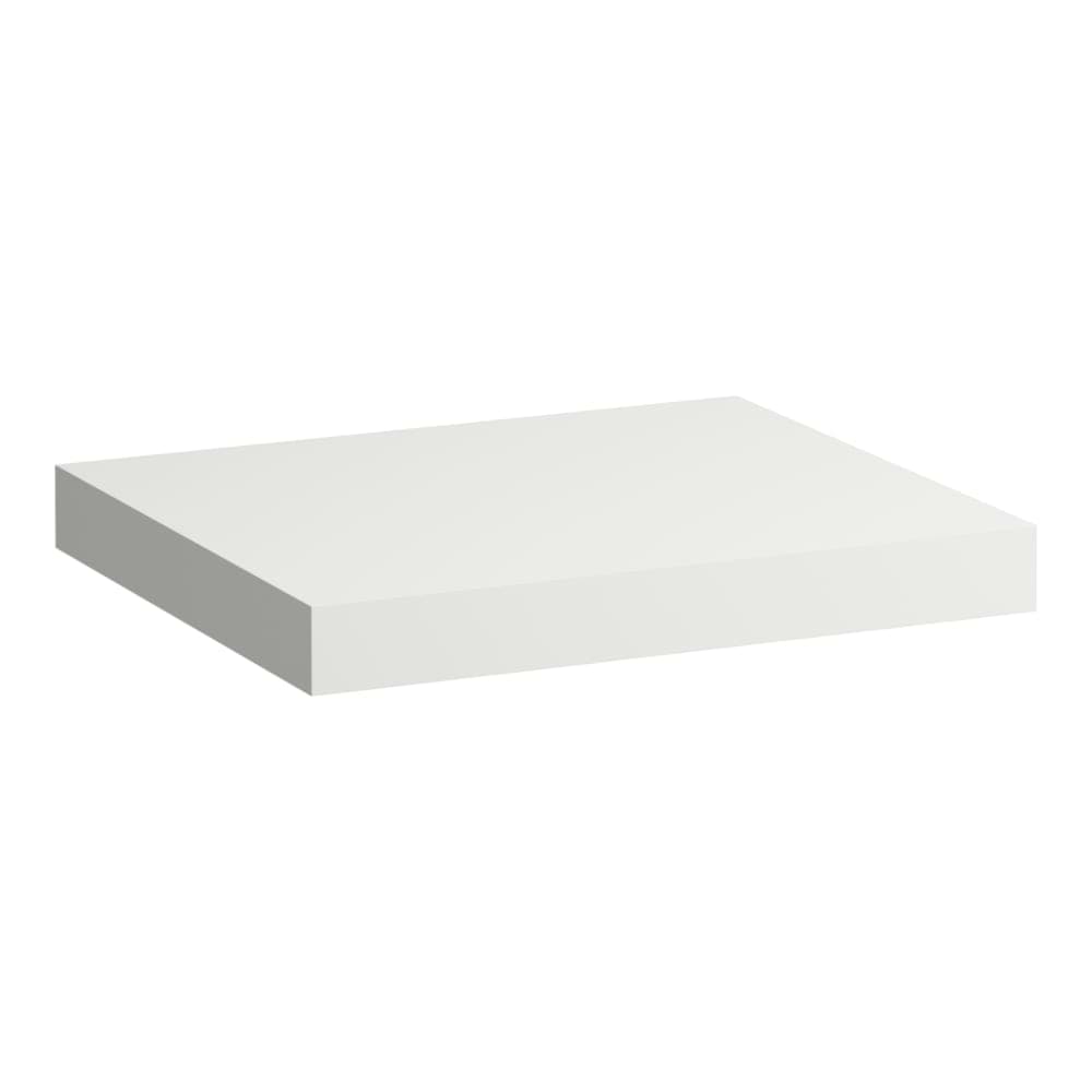 Bild von LAUFEN LANI Waschtischplatte 600, 65 mm dick, ohne Ausschnitt, inkl. 2 Wandhalterungen 585 x 495 x 65 mm #H4046401122661 - 266 - Verkehrsgrau
