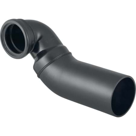 Bild von GEBERIT PE Anschlussbogen 90° für Wand-WC, links gekröpft, mit Erweiterung #367.901.16.1