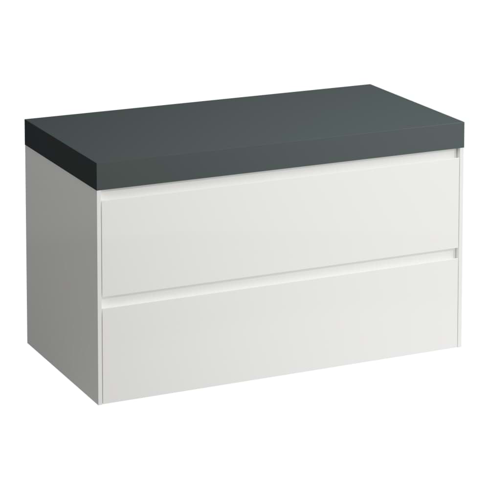 Picture of LAUFEN LANI Modular 1000, countertop 65 mm (.266 traffic grey), without cut-out, 2 drawers 985 x 495 x 580 mm #H4055601129991 - 999 - Multicolour