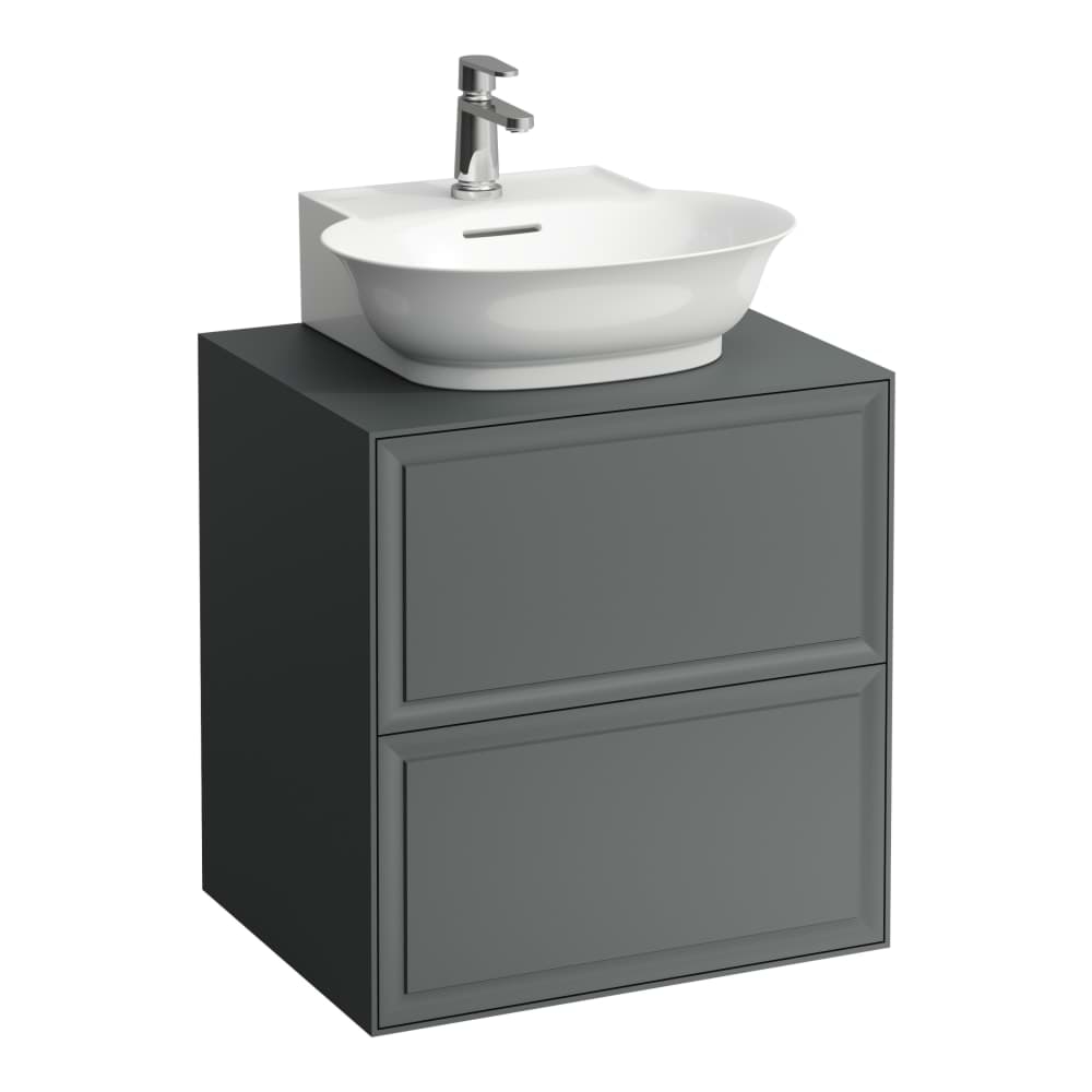 Picture of LAUFEN THE NEW CLASSIC Drawer element 600, 2 drawers, matches small washbasin H816852 575 x 455 x 600 mm #H4060040856281 - 628 - Blacked Oak
