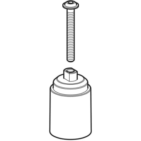 Picture of GEBERIT set spindle extension for ball valve #241.314.00.1