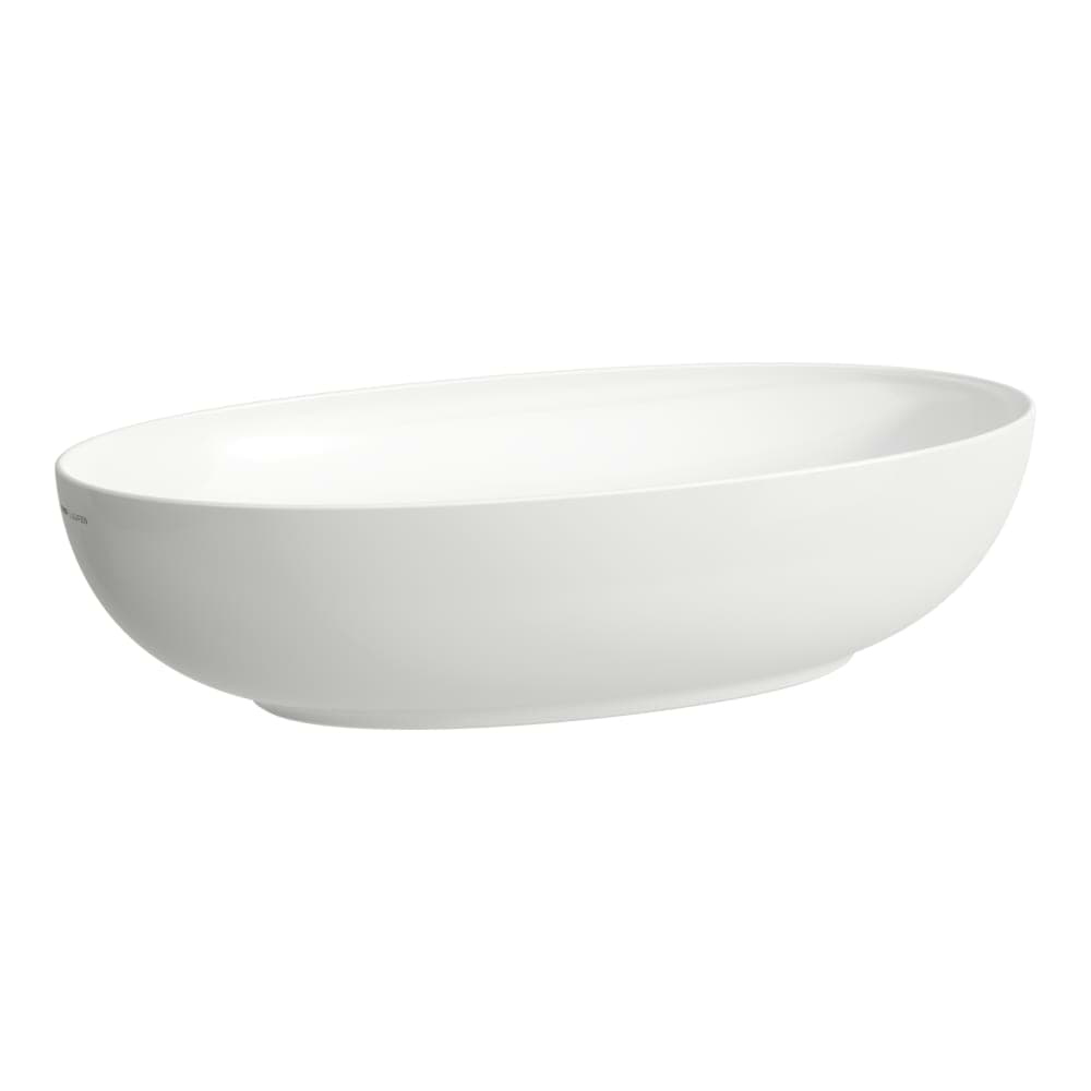Picture of LAUFEN ILBAGNOALESSI Bowl washbasin, oval, incl. ceramic drain valve 700 x 380 x 170 mm #H8189777161121 - 716 - Black Matt