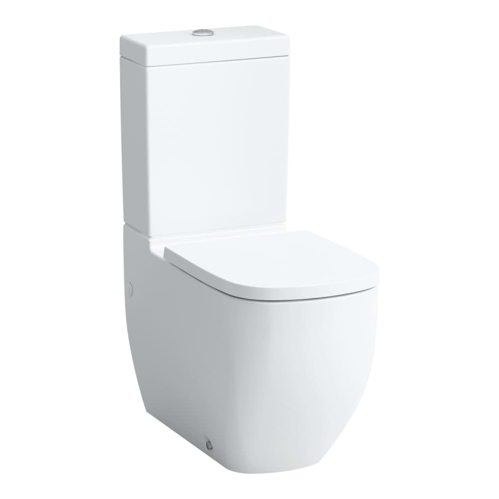 Bild von LAUFEN PALOMBA COLLECTION/INO Stand-WC für aufgesetzten Spülkasten, Tiefspüler, spülrandlos, Abgang waagerecht oder senkrecht 700 x 360 x 430 mm #H8248017570001 - 757 - Weiß matt