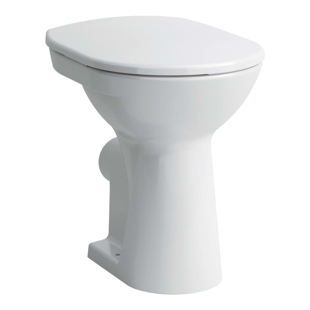 Bild von LAUFEN PRO Stand-WC 'comfort', Tiefspüler, mit Spülrand, Abgang waagrecht, Sitzhöhe (inkl. Sitzring) 48 cm 470 x 360 x 450 mm #H8259554000001 - 400 - Weiẞ LCC (LAUFEN Clean Coat)