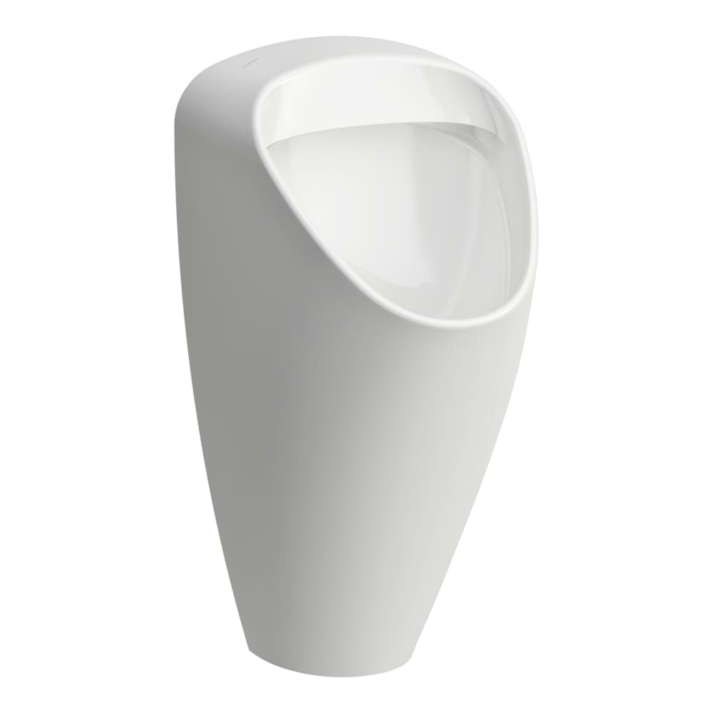 Bild von LAUFEN CAPRINO Absauge-Urinal, Wasserzulauf innen, spülrandlos, ohne Löcher für Deckelmontage, mit elektronischer Steuerung, Batteriebetrieb (9V), Bluetooth 320 x 350 x 645 mm #H8410660004011 - 000 - Weiß