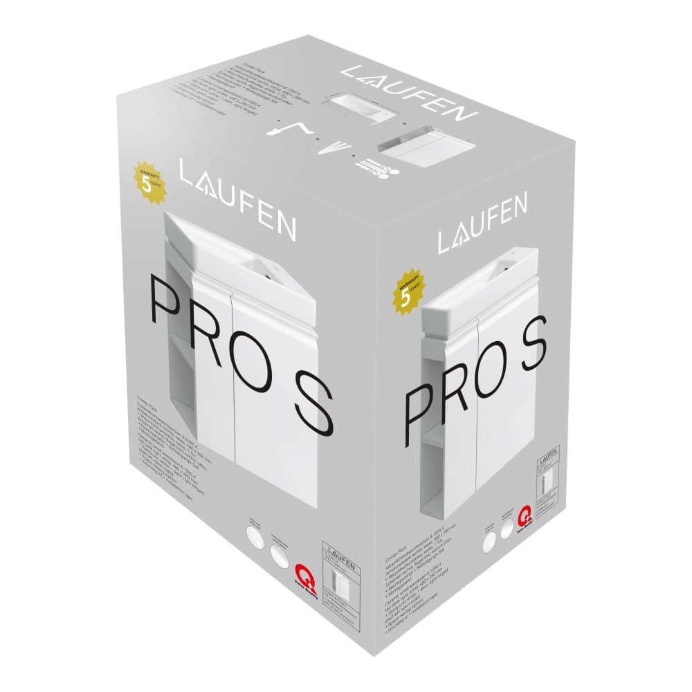Obrázek LAUFEN PRO S set umývátko pravé, skříňka, 48x28x69cm #H8629644631041 - bílá