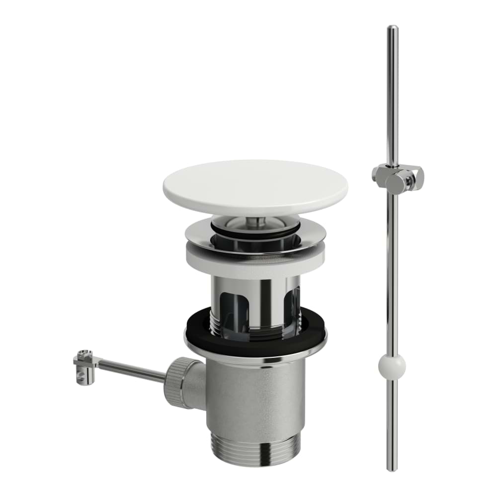 Bild von LAUFEN Standard Ablaufventil mit Zughebel mit SaphirKeramik Abdeckung 80 x 45 x 80 mm #H8981917570001 - 757 - Weiß matt