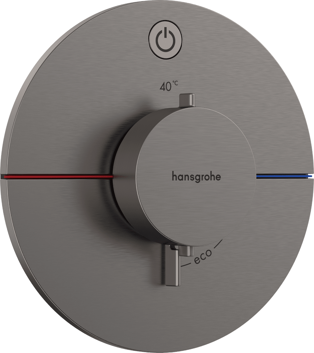 Bild von HANSGROHE ShowerSelect Comfort S Thermostat Unterputz für 1 Verbraucher #15553340 - Brushed Black Chrome