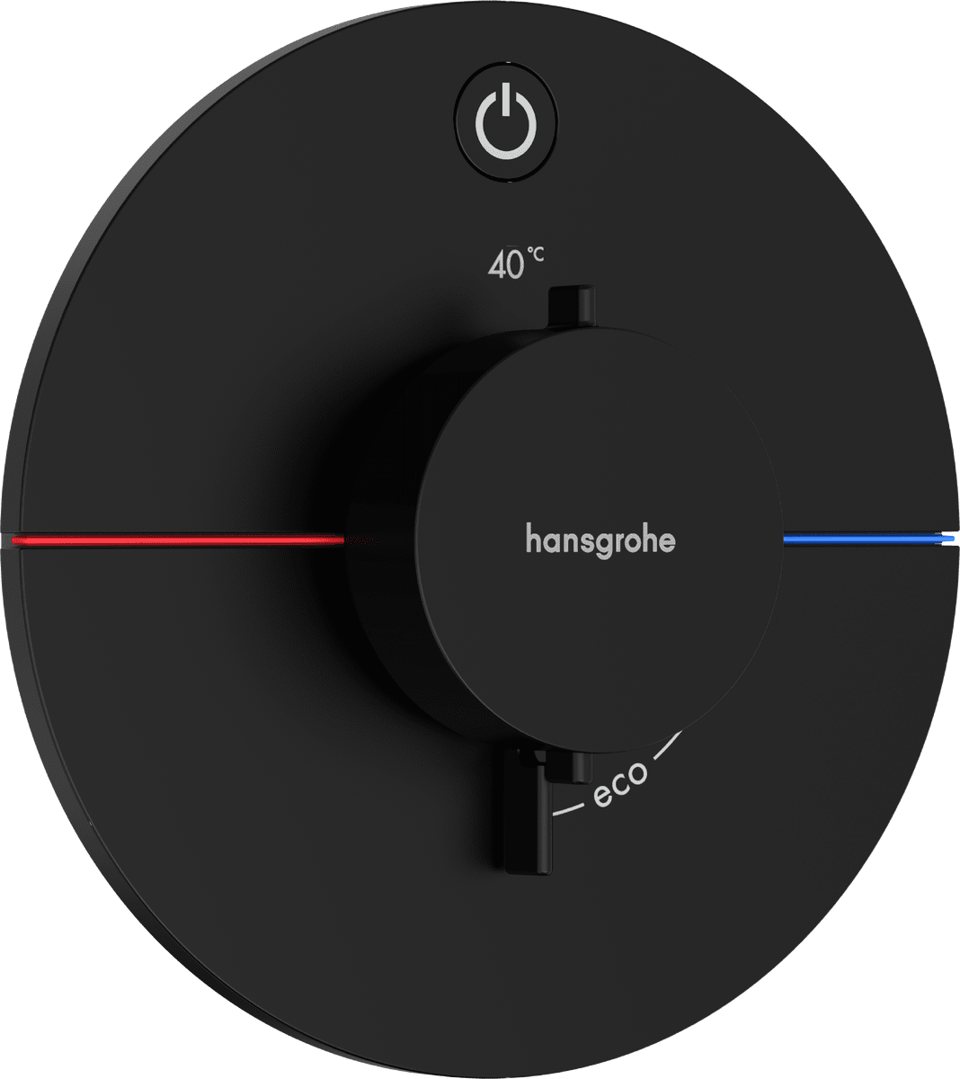 Obrázek HANSGROHE ShowerSelect Comfort S Termostat pod omítku pro 1 spotřebič #15553670 - matná černá