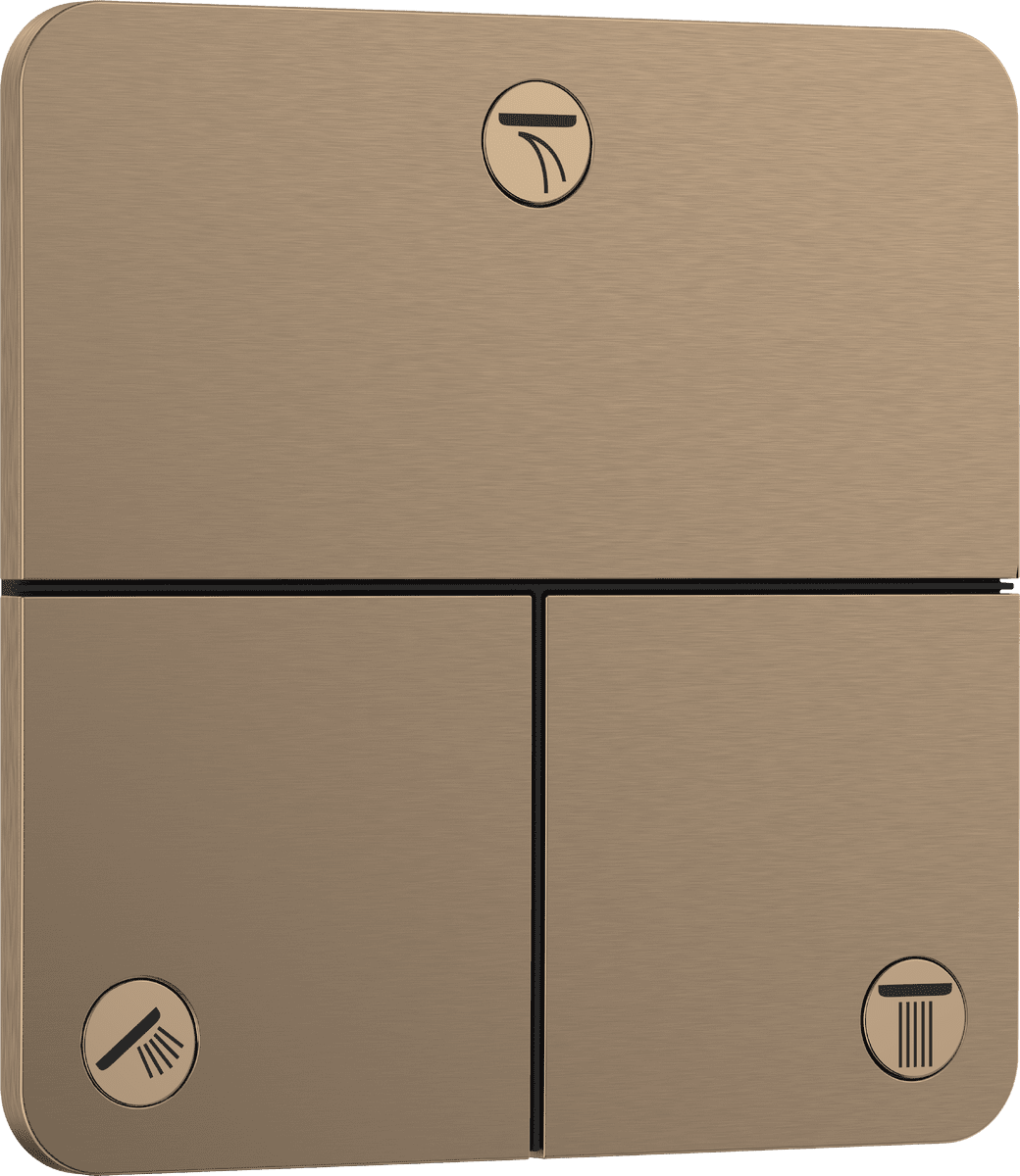 Bild von HANSGROHE ShowerSelect Comfort Q Ventil Unterputz für 3 Verbraucher #15587140 - Brushed Bronze