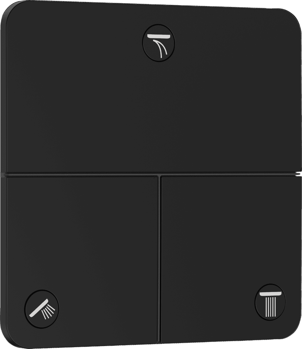 Bild von HANSGROHE ShowerSelect Comfort Q Ventil Unterputz für 3 Verbraucher #15587670 - Mattschwarz