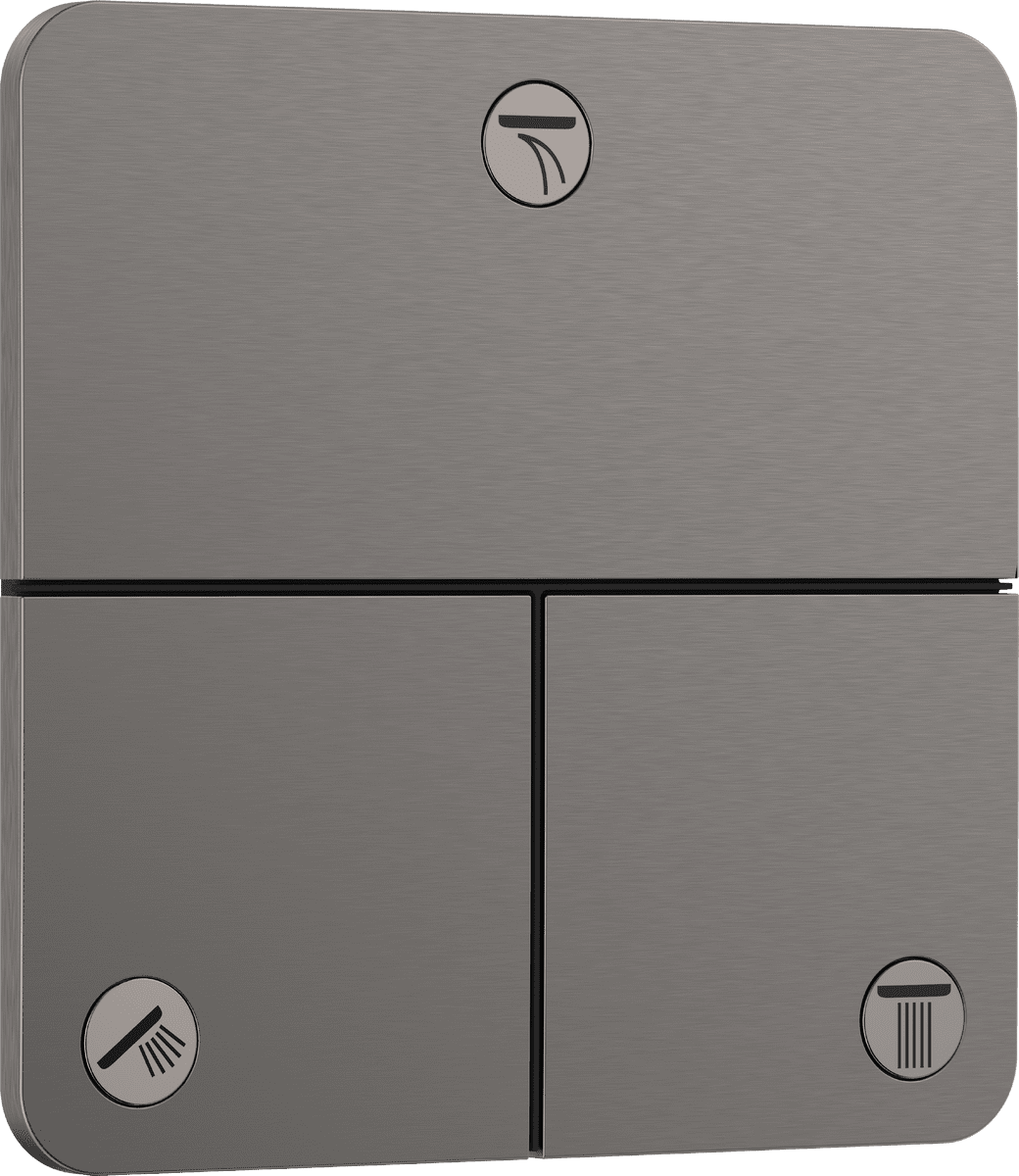 Bild von HANSGROHE ShowerSelect Comfort Q Ventil Unterputz für 3 Verbraucher #15587340 - Brushed Black Chrome