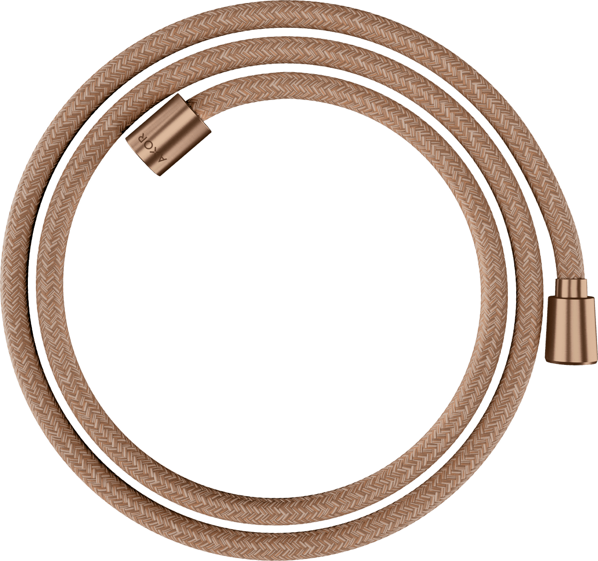 Picture of HANSGROHE AXOR ShowerSolutions Textile shower hose 1,60 m with conical and cylindrical nut #28259310 - Brushed Red Gold